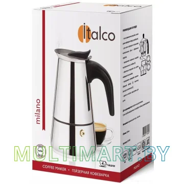 Гейзерная кофеварка Italco Milano (4 порции) картинка 4
